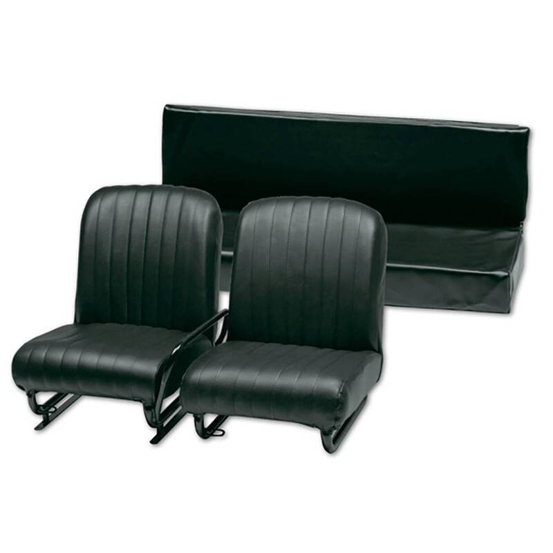 Complete set seats skaï black (tiltable) MEHARI